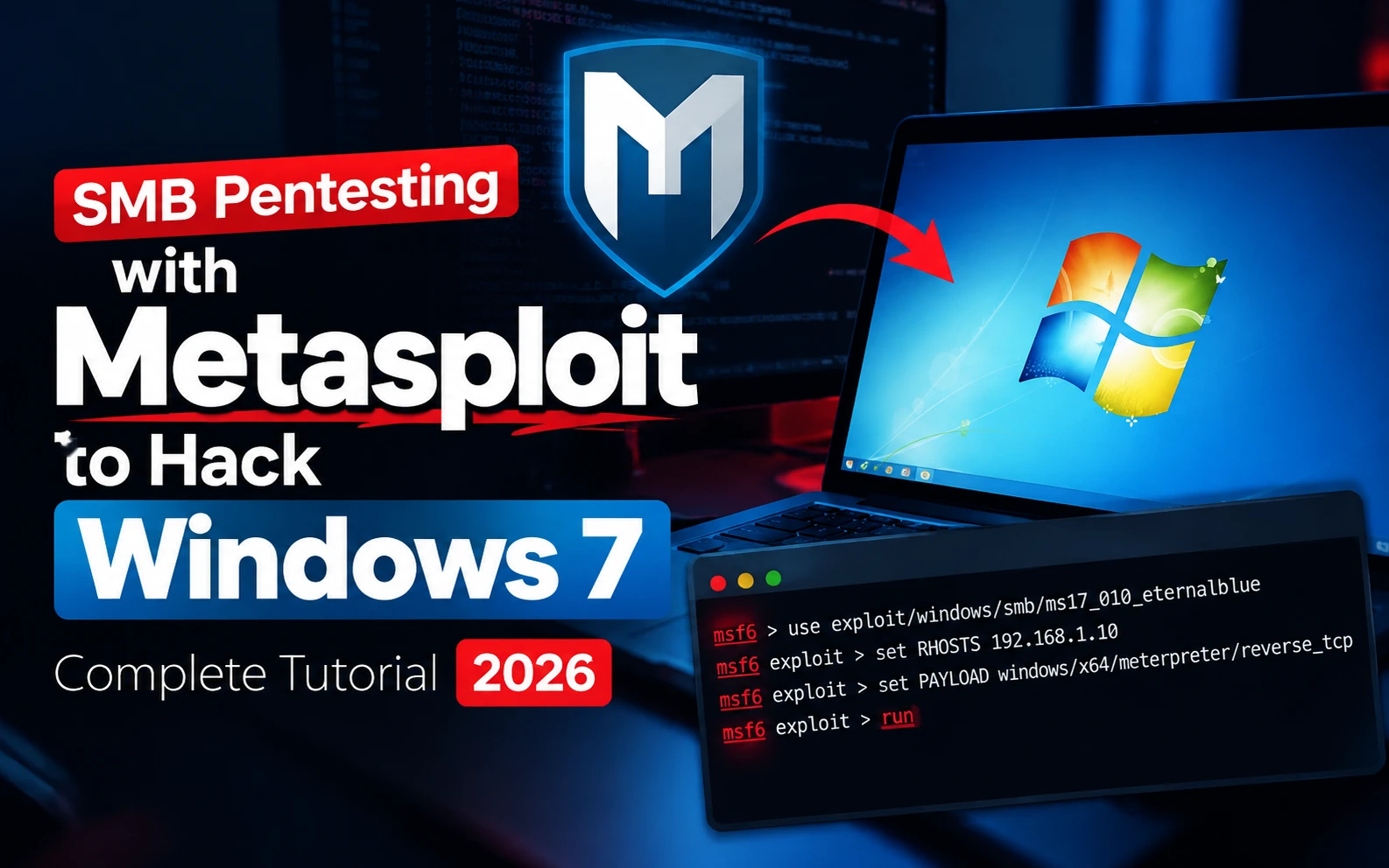 SMB Pentesting with Metasploit to hack windows 7 Complete Tutorial 