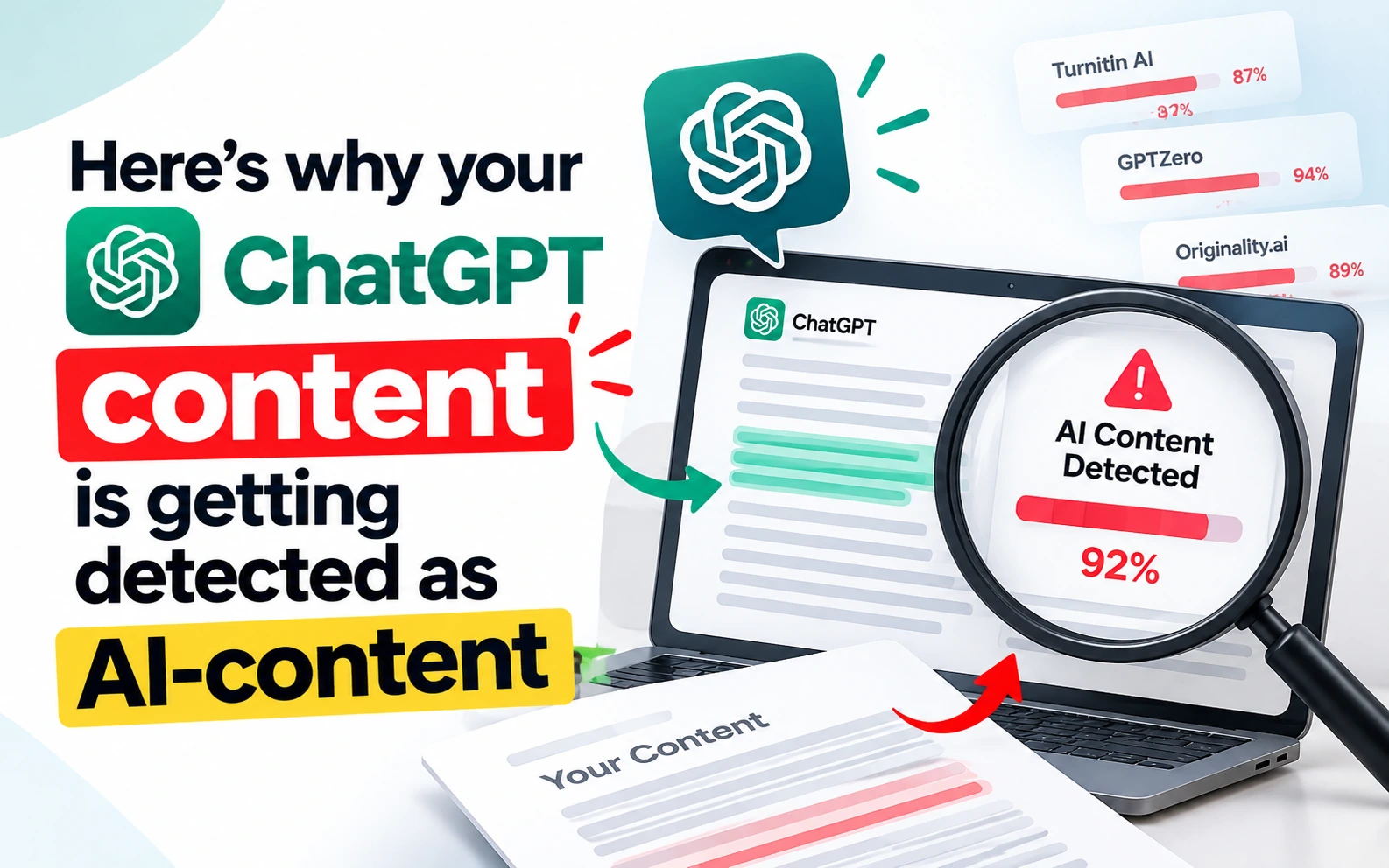 Here’s why your chatGPT content is getting detected as AI-content