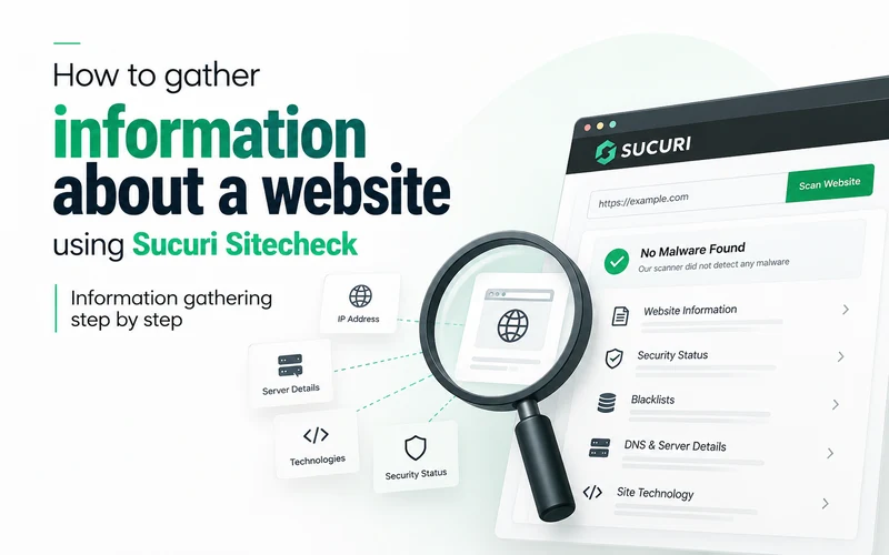 How to gather information about a website using Sucuri Sitecheck | Information gathering