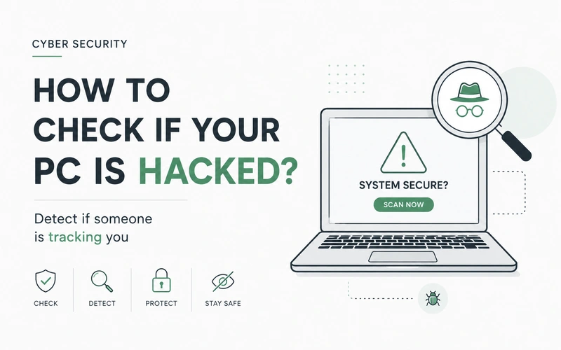 How to check if your PC is hacked? Detect if you someone is tracking you